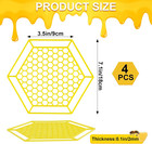 4 Pack Floating Bee Island  7 1 Inch Bee Watering Station  Bee Bath Bee Drinking