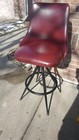 Mts Vtg Retro Mid Century Modern Style Chrome Vinyl Swivel Barstool Chair Stool
