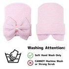  Newborn Hats For Girls - Baby Hats 0-6 Months Newborn Hospital One Size Pink