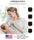 Pink  Powerful   Portable   Silent Breastfeeding Pump For Easy Use
