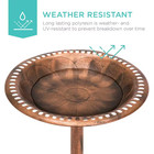 Pedestal Copper Birdbath