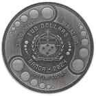 2024 - Antique Silver Coin Samoa Alien Invasion 1 Oz  999 Fine Silver Coin Bu