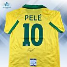 Pele Signed Brazil Retro Jersey W  Beckett Coa Bas