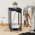 Nightstands W charging Station Set Of 2 For Bedside Sofa In Bedroom  Living Room