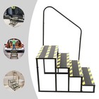 4-steps Ladder W  Handrails Swimming Pool Ladder Above Ground Stair Step Stool