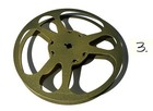Goldberg Bros Reflex  16mm 400  Metal Film Reel     Gold    Nice               3