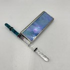 Stained Slag Glass   Pewter Kaleidoscope Glitter Wand Vintage