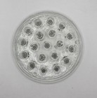 19 Hole Clear Glass Flower Frog 5     Slight Dome Top