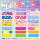 Panelee 120 Pcs Kids Bandages Bulk Cute Cartoon Flexible Waterproof Breathabl   