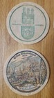 Vintage German Beer Bier Paper Cardboard Coasters Lot Of 6 Assorted Pub Bar