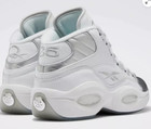 Reebok Men s Question 25th Iverson Mid Basketball Shoes White Silver Size 10 5