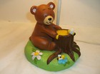 Vintage Baby Nursery Lamp Bears  Wildlife 15 1 2  H