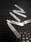 Custom Engraved Mother Of Pearl Collar Stays   Luxury Eco Friendly Gift For Men