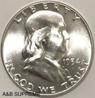 Franklin Half Dollar From Obw Roll Estate Hoard Choice-gem Bu Unc  90  Silver