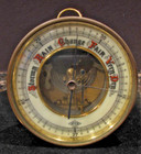 Vintage Atco German Brass Barometer Stormy Rain Change Fair Very Dry