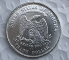 1876 Cc Seated Liberty Silver 1 Dollar  High Grade A    