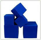 Isellfoam Gymnastics Foam Pit Cubes blocks 8  Inch   Blue  12 Piece