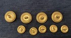 Lot Of 9 Vintage Waterbury Buttons - Eagle