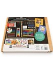 Bendon Deluxe Wooden Artist Case 150-piece Art Set New Sealed 2 Pads