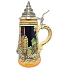 Stockholm Sweden Scandinavia Relief Le German Beer Stein  25 L Made In Germany