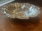 Vintage Amston 1798 Fine Silver Plate Shell Bowl 12  - Ornate Scroll Border Epc