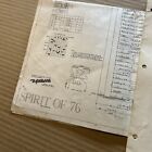 Original Spirit Of 76 Set Gottlieb Pinball Machine Manual