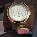 Michael Kors Mk5473 Runway Gold Tone Dial Chronograph Watch Nib