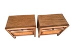 Vintage Witz Walnut Mid Century Modern Nightstands   Pair Of Mcm End Tables 