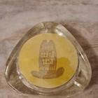 Arby s Roast Beef Sandwich Glass Advertising Ashtray Yellow Brown Clear