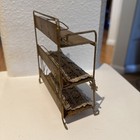 Antique Doll House Miniature Metal Large Shelf Unusual