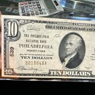 1929  10 Philadelphia National Bank Philadelphia  Pa National Currency Ch   539