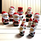 11 Vintage Novelty Christmas Candles Lot Snowman Santa