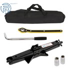Portable Car Scissor Jack Kit 3 Ton 6600 Lbs Tire Jack Tool Kit Fit For Car Suv