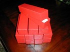 12  twelve red Cardboard Storage Box Boxes 2x2x9 For 2x2 Coin Holders Flips