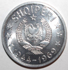Albanian 1 Lek Coin 1969 Km  48 Albania Wwii Liberation Shqip  ri One