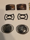 Beautiful Lot Of 6 Pairs Of Vintage Shoe Buckle Clips Accessories Fashion 