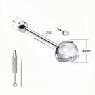 16g Anodized G23 Titanium Straight Barbell Cartilage Earring Piercing Tool Kit