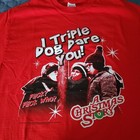 Gildan A Christmas Story I Triple Dog Dare You M Red Graphic T-shirt