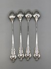 Grande Baroque By Wallace Sterling Silver Set Of 4 Iced Teaspoons 7 5 8 