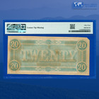 1864  20 Confederate States Of America  Csa T-67  Pmg Au 53  56257