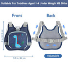 Toddler Harness Leash  Anti Lost Wrist Link   Cute Dinosaur Kids Harness With Le