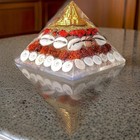 Natural Orgone Laxmi Pyramid Crystal Natural Gomati Chakra With Shree Yantra    