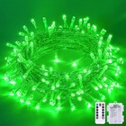 33ft 100 Led Battery Operated Lights For Halloween Decor   1 100led Green