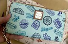 Dooney Bourke Blue Mickey Mouse Disney Parks Vacation Resort Travel Large Wallet