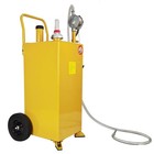 10  30 Gallon Gas Fuel Diesel Caddy Transfer Tank W rotary Pump 8 Ft Hose