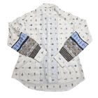 Vintage Panhandle Womens Large Button Western Shirt Tepee Arrow   Feathers Print