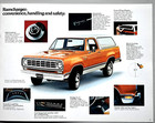 1976 Dodge Ramcharger Sales Brochure Catalog   8 Pages   8 5  X 11    Near Mint