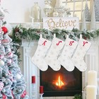 18  Large Personalized Sequin Snowflakes Christmas Stockings Custom Embroider   