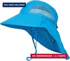 Kids Sun-hat-boys-girls Sun-protection-bucket-hats Wide Summer Beach 6-12y