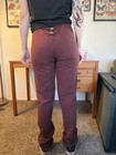 Roughrider By Circle T Burgundy High Rise Western Style Jeans With Buckle Detail